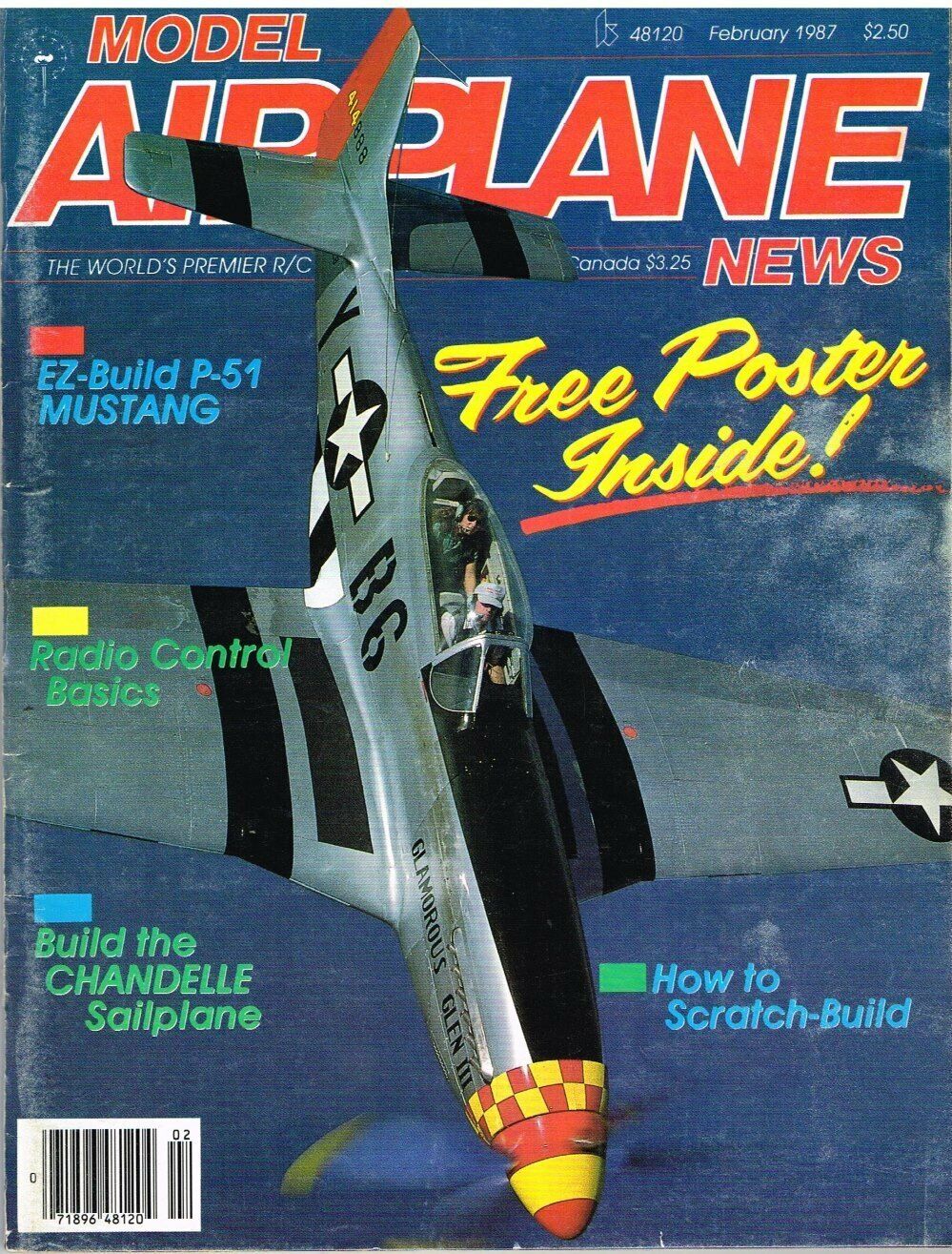 MODEL AIRPLANE NEWS Magazine February 1987 P-51 Mustang: by Budd Davisson