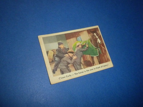 THE THREE/3 STOOGES #13 Fleer trading card 1959 Moe Larry Curly - Picture 3 of 4