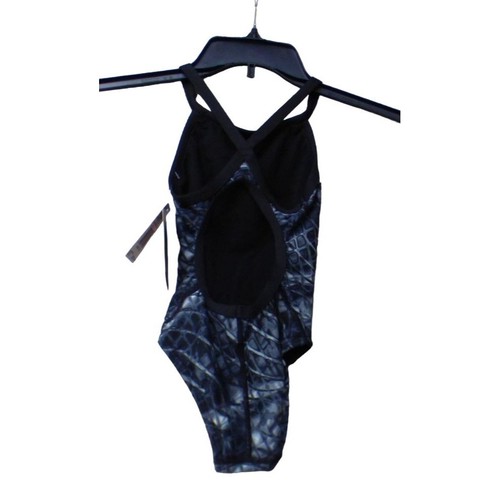 $79.99 TYR GIRLS’ "PLEXUS" DIAMONDFIT SWIMSUIT, SIZE 22 , Titanium - Picture 3 of 11