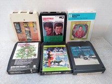 Lot of 6 Christmas 8 Track Cassettes Tapes Al Hurt Glen Campbell Sonny James