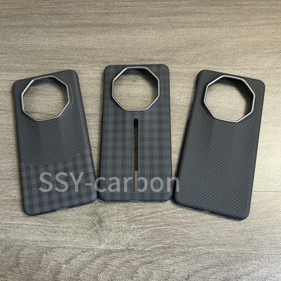 Real Carbon Fiber Phone Case For Huawei Mate 60RS Aramid  Anti-fall Cover