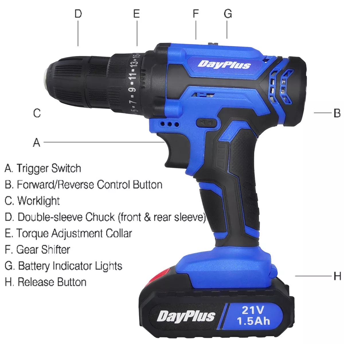 Lithium Battery Charger, Screwdriver Tool