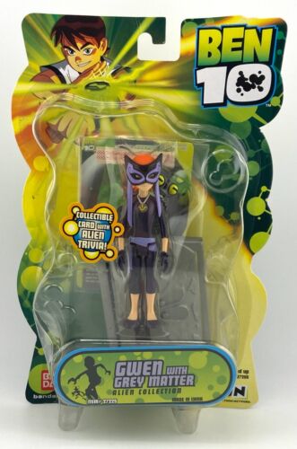 Ben 10 GWEN with GREY MATTER Series 2 (2007) w/Collector Card & Reader/Stand
