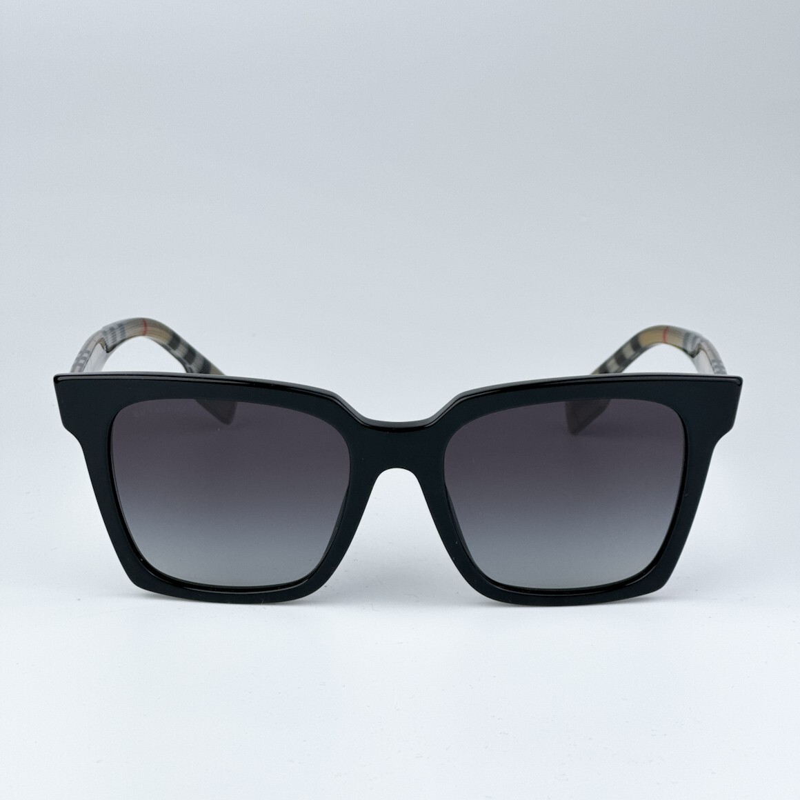 Burberry Women AUTHENTIC Sunglasses Black Grey Square BE4335 39298G BRAND NEW