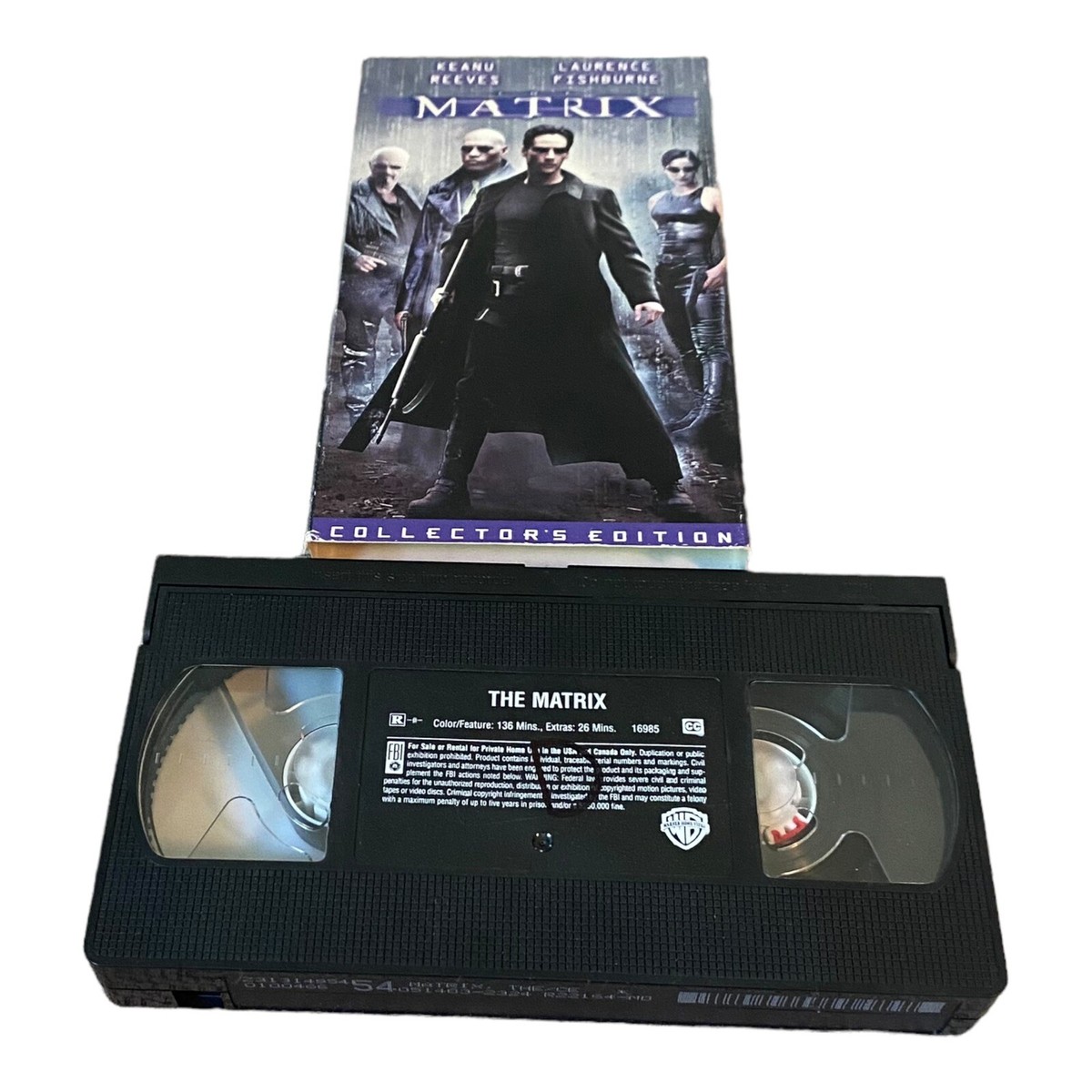 The Matrix VHS Video Tape Collector's Edition Keanu Reeves