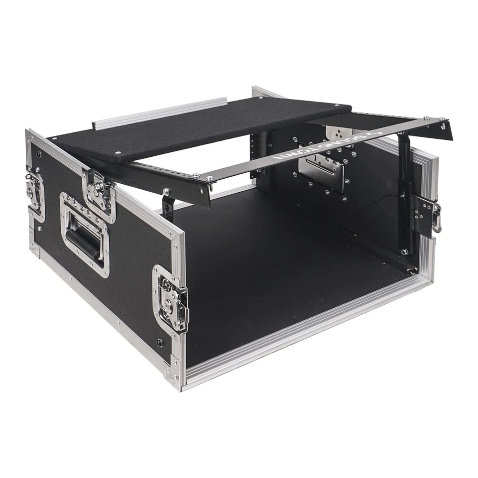 Sound Town 4U Rack Road Case 11U Slant Mixer Top 20'' Rackable Depth (STMR-4U) - Image 4 of 4