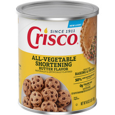 Crisco All-Vegetable Butter Flavor Vegetable Shortening Can, Shelf-Stable, 48 oz