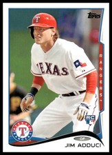 2014 Topps #52 Jim Adduci RC Texas Rangers
