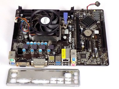 ASRock FM2A75M-DGS 2.01 + AMD A4-5300 (2C/2T) - Motherboard CPU Retro Bundle