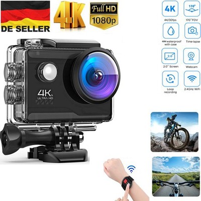 4K60FPS Action Cam 40M Unterwasserkamera 20MP HD WiFi Kamera EIS Sportkamera