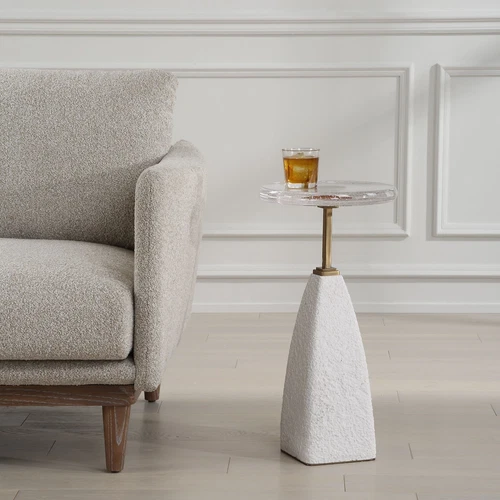 Uttermost Sora Glass Drink Table - Picture 1 of 6