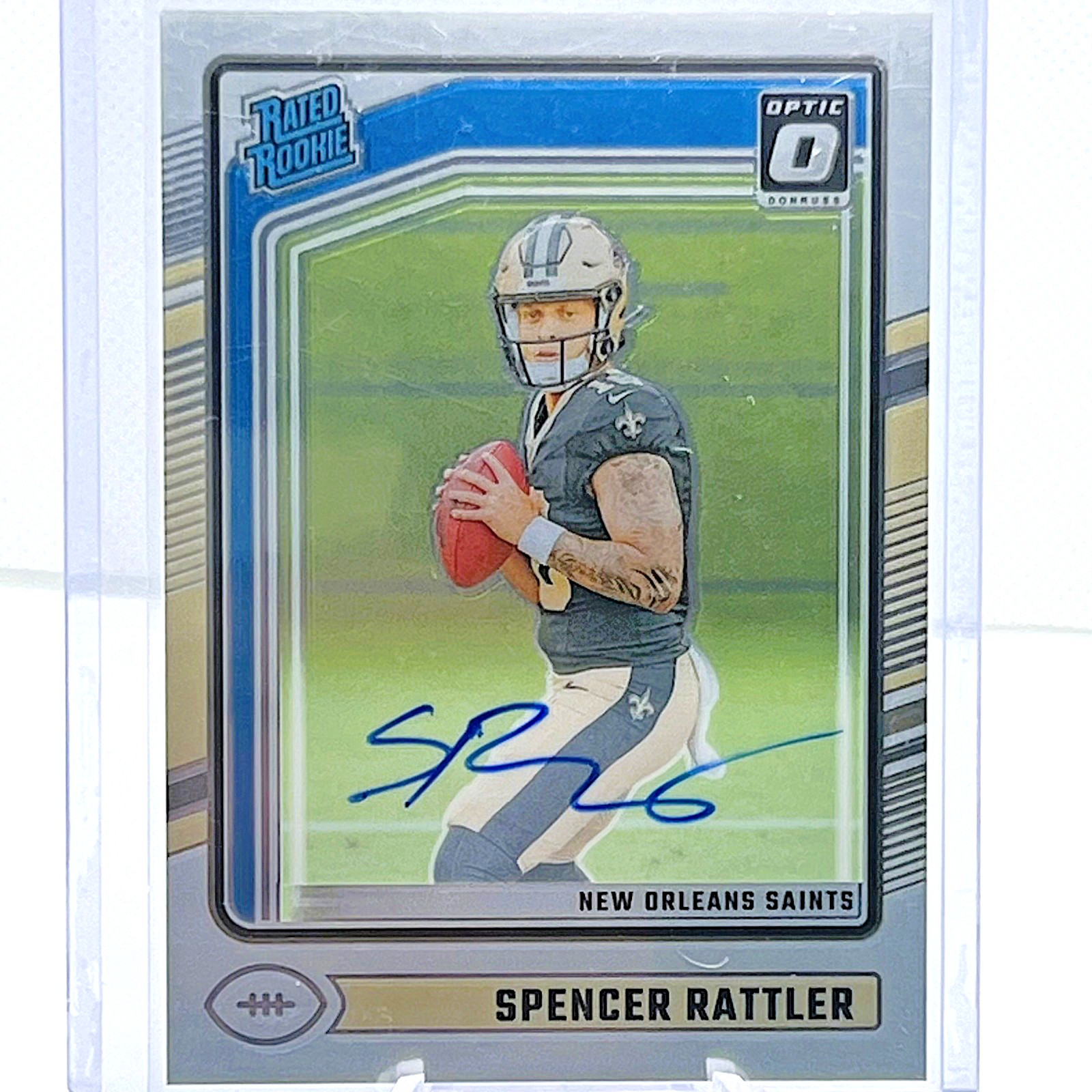 2024 Donruss Optic Spencer Rattler Rated Rookie #289 Autograph Rookie Card /325