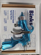NEW BINKS HVLP GUN TROPHY SERIES NIB PRESSURE FEED BLUE 2465-HV1