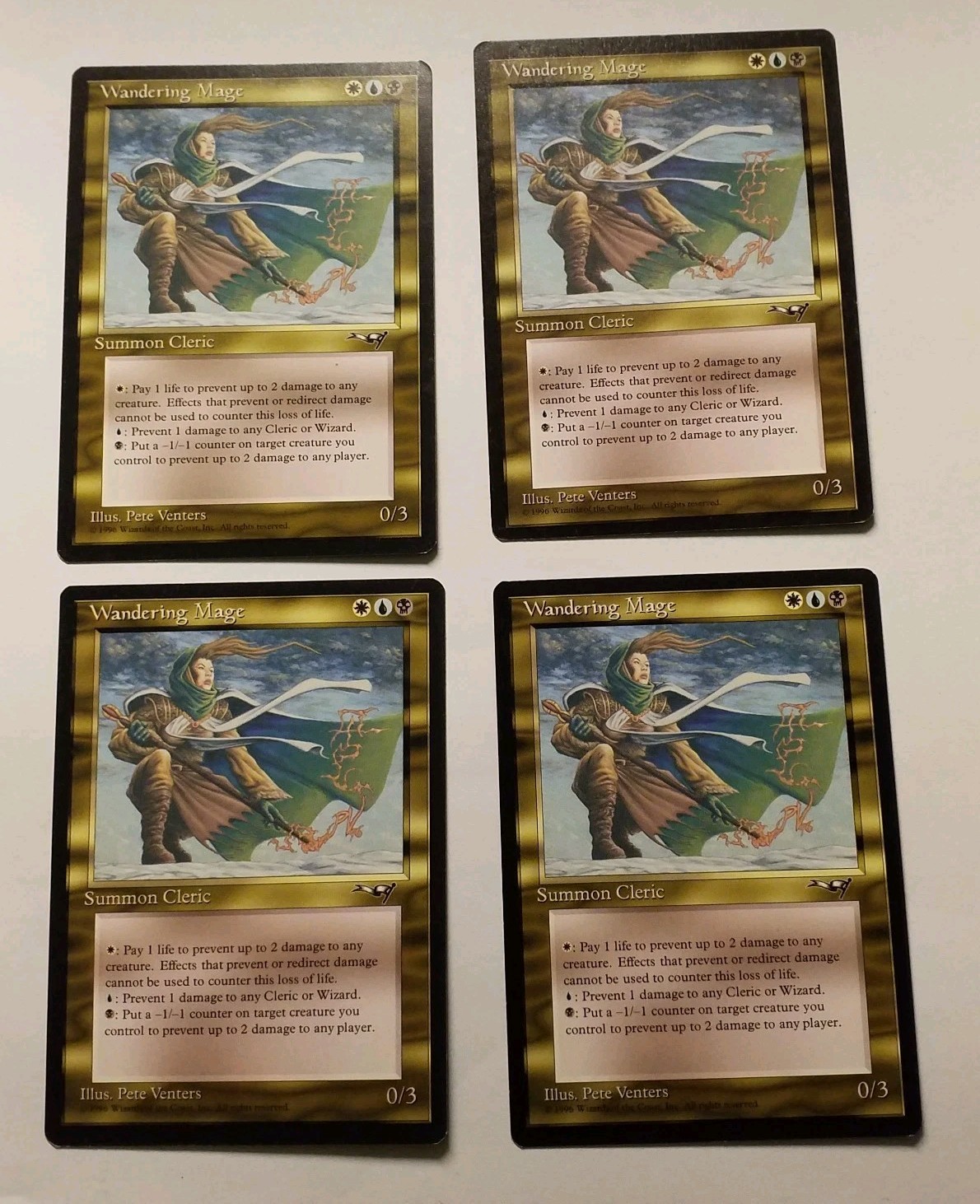MtG Wandering Mage Alliances X 4! NM Full Playset PreModern