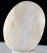 Moonstone Palm Stone Blue Crystal Palmstone Worry Fidget Gemstone White Chakra