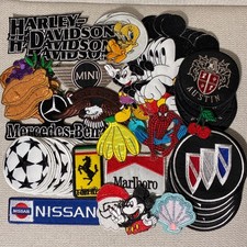Bulk Lot of 50 Embroidered Patch Scraps  Not Retail Quality  FAST SHIPPING