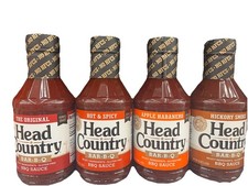 Head Country Gluten Free Bar-B-Q Sauce 4 Flavor Variety Pack
