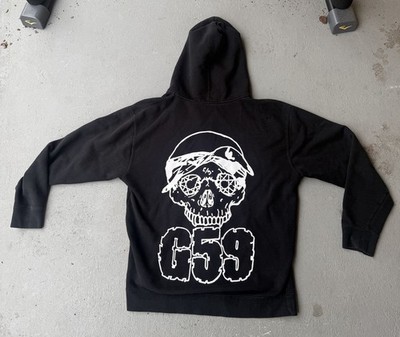 G59 Skull Hoodie $uicideboy$ Grey 59 Records FTP RARE Sz Large | eBay