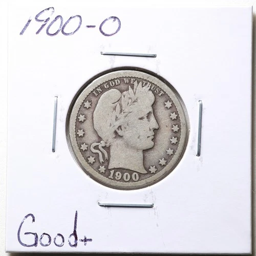 Photo of a 1900-O Barber Quarter from an eBay listing that sold on Jul 19, 2026