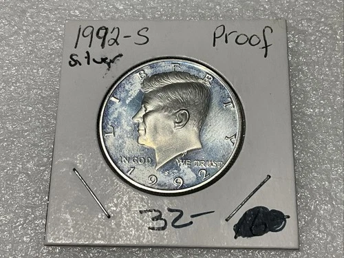 1992 S (Silver) Kennedy Half Dollar Proof -  FREE SH