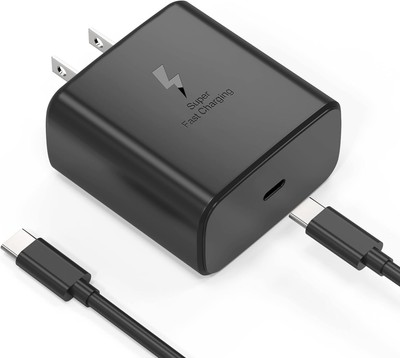 45W Super Fast Charger Adapter USB-C Cable For Samsung Galaxy S25 S24 Ultra
