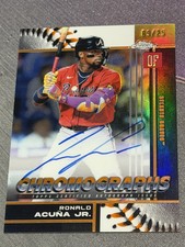 Ronald Acuna Jr Chrome 2026 Orange /25 Auto