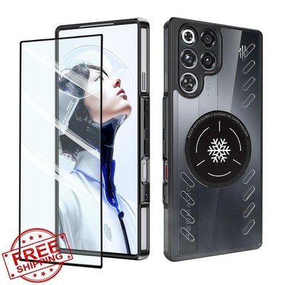 Red Magic 11 Pro Clear Black Cooling Case