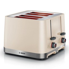 Image of Bosch MyMoment 4 Slice Toaster Cream 1900W Defrost Reheat Functions TAT4M247GB