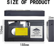 VHS-C Tape Cassette Adapter Camcorders Motorized VHS to Ideal VCR Player Video