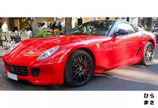 1/18 Diecast Ferrari 599 GTB Fiorano 2006 Auto Race Red Cuoio Int Case