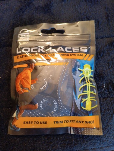 Image showcasing LOCK LACES Elastic Shoelace & Fastening System One Size Fits Black | eBay