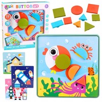 Kreatywne Puzzle Geometryczne Mozaika UkłAdanka Edukacyjna 35 El. Lean Toys