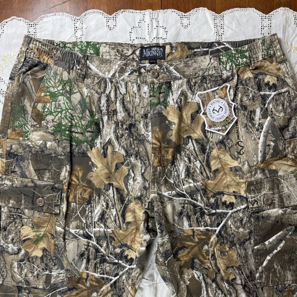 Midway USA Realtree EDGE Camo Cargo Pants 46x30 NWT Hunting Outdoor Gear - Image 3 of 4