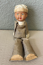 1940s Japanese Celluloid and Silk Sailor Boy Doll