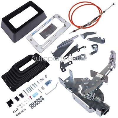 80675 Rachet Automatic Shifter W/ Cover & Cable Universal for 3/4 Speed Trans