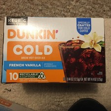 keurig Dunkin cold French Vanilla 20 Cups