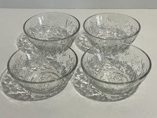 Princess House Fantasia Poinsettia Bowls Set of 4