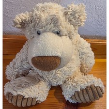 Aurora World Cream Teddy Bear Plush 12" Stuffed Animal Soft Beige Brown Nose