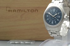 【COME NUOVO nella SCATOLA】 HAMILTON Khaki Field H682010 Quadrante Navy 38mm Orologio Qz Uomo GIAPPONE