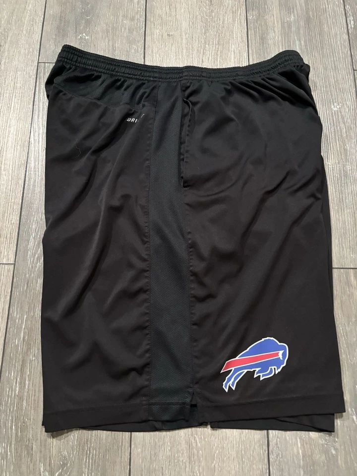 Nike Buffalo Bills Training Shorts. Black. Mens 2XL. NFL. - Image 4 of 4