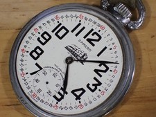 Lean & Jones Camero 17 J Wind Pocket Watch Movement good balance Montgomery Dial