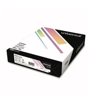 Universal Deluxe Colored Paper, 20 lb Bond Weight, 8.5 x 11, Pink, 500/Ream