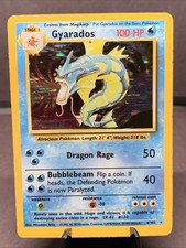 Pokemon TCG Gyarados 6/102 Base Set Unlimited Holo WOTC VTG 1999 LP