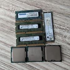 Mixed lot of 3 CPU Processors i5-4590s G3250 E8400 plus 3 sticks of ddr 3 & SSD