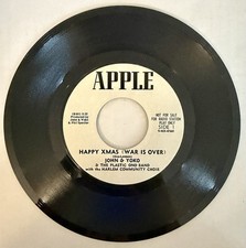 John Lennon & Yoko Ono  Happy Xmas (War Is Over) Apple WLP Promo 45 Beatles Rare