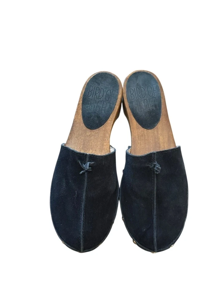 Anthropologie Birds Of Flight Women’s Clog Suede Leather Slip On Size 8 - Image 3 of 4