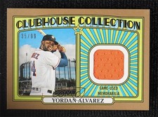 2021 Topps Heritage Clubhouse Collection Relics Gold 35/99 Yordan Alvarez qf8