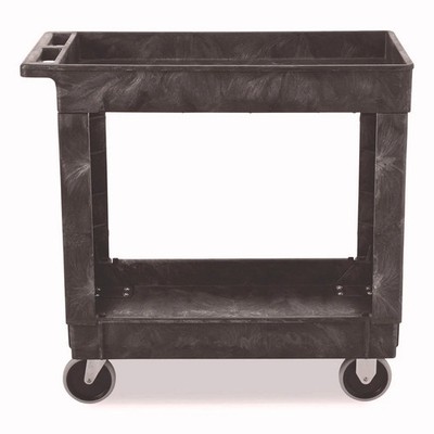 Rubbermaid Commercial 9T6600BLA 2 Shelves 500 lbs. Service/Utility Carts -BLKNew