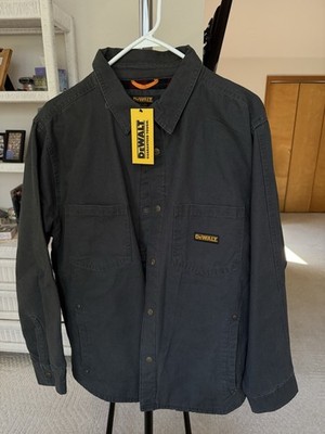 Dewalt Men s Lined Work Jacket Size Large New with Tags Grey