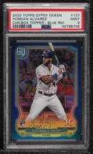 2020 Gypsy Queen Box Topper Chrome Blue Refractor 1/99 Yordan Alvarez PSA 9 8k3